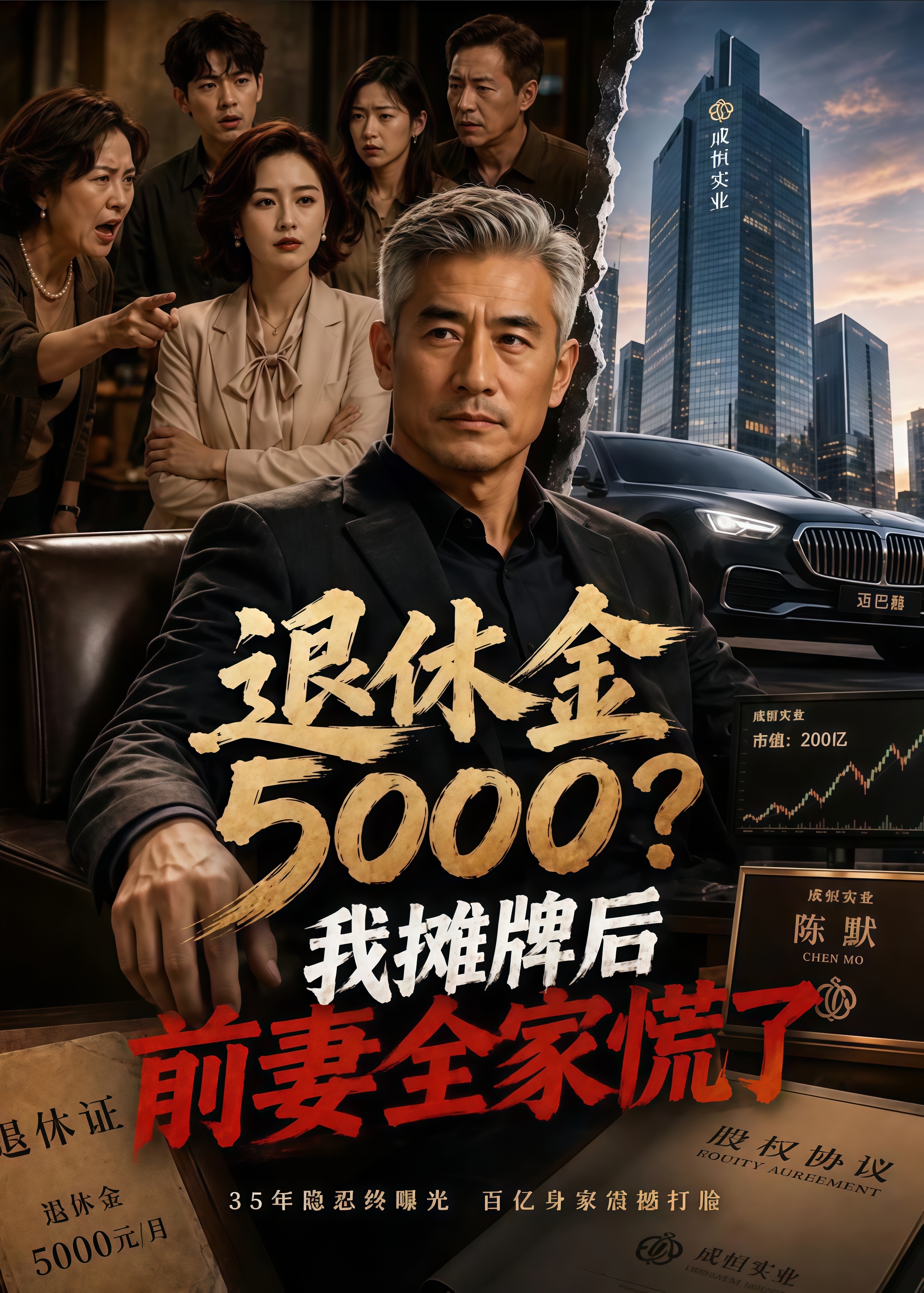 退休金 5000？我摊牌后前妻全家慌了(全集)
